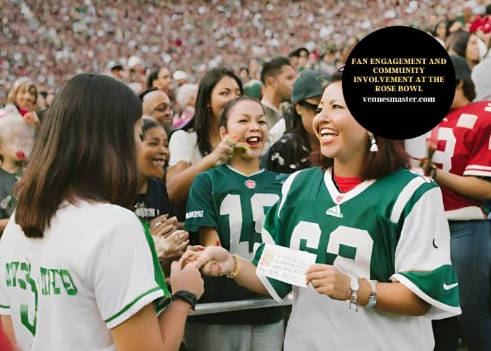 fan engagement and community involvement at the rose bowl